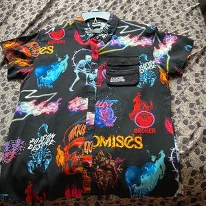 Broken Promises Zip-Up Pocket, Button-Up (Size Medium)